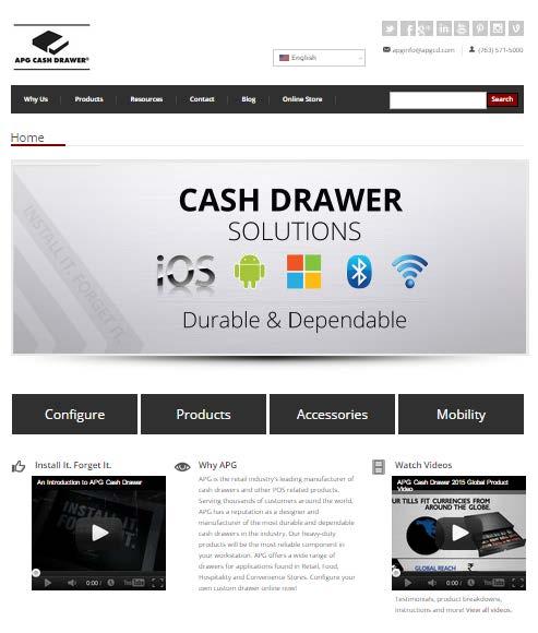 Minneapolis, MN 55421 APG s mobile-friendly website: www.cashdrawer.