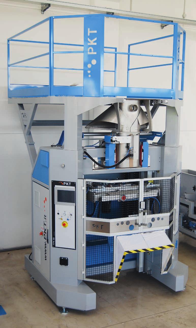 FPK88 This packing machine includes all the FFS recent technology. Its design permit a continue and fast production, 2000 bags/hour, for big bags.