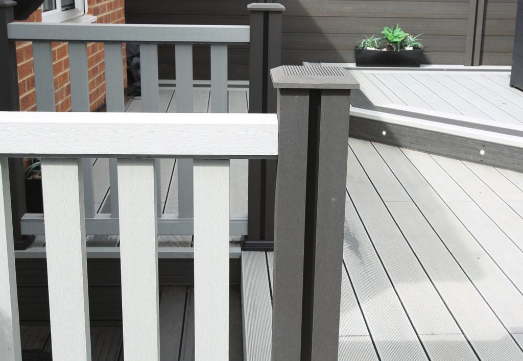 PRODUCT SPECIFICATION BALUSTRADE BENEFITS OF COMPOSITE BALUSTRADE Long lasting strong railing Safe and secure Easy to