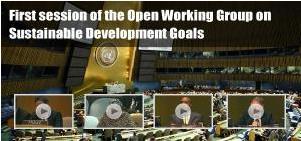 Rio+20 Follow-up: Open Working Group A 30-member open working group of the GA is tasked with preparing a proposal on the SGDs GOAL: Will submit a report to the 68th Session of the GA Sep 2013 The