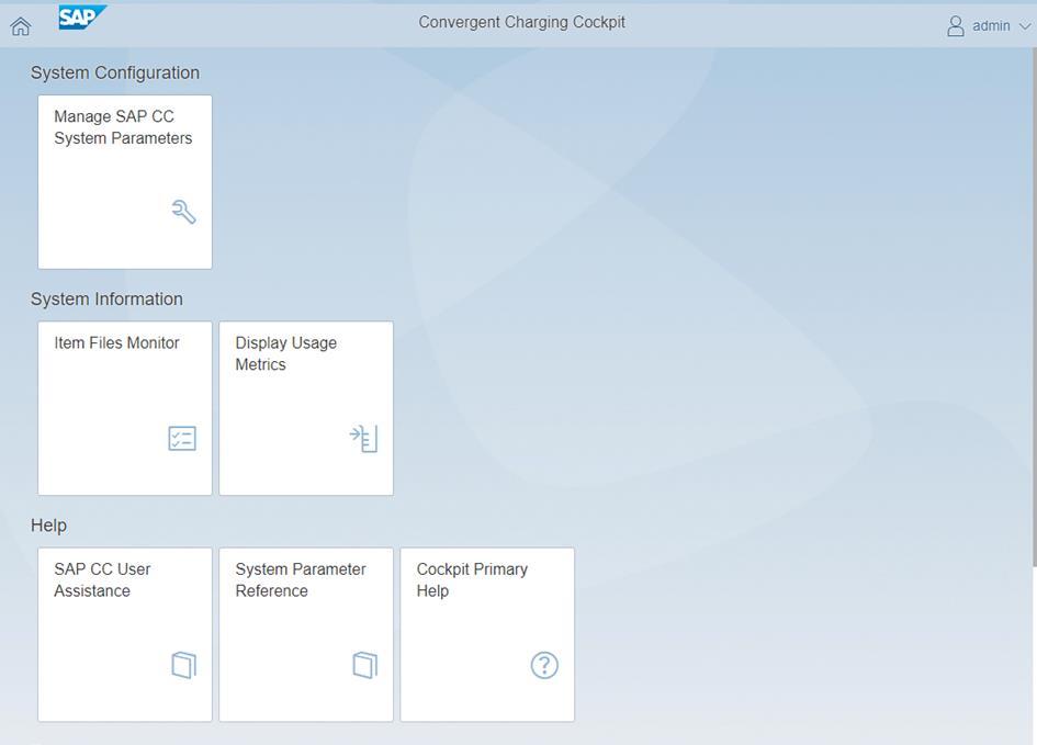 Categories in SAP Convergent Charging Cockpit