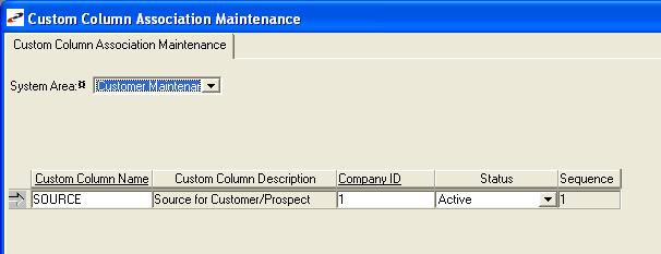 Custom Column Association Maintenance Determine how and where custom fields