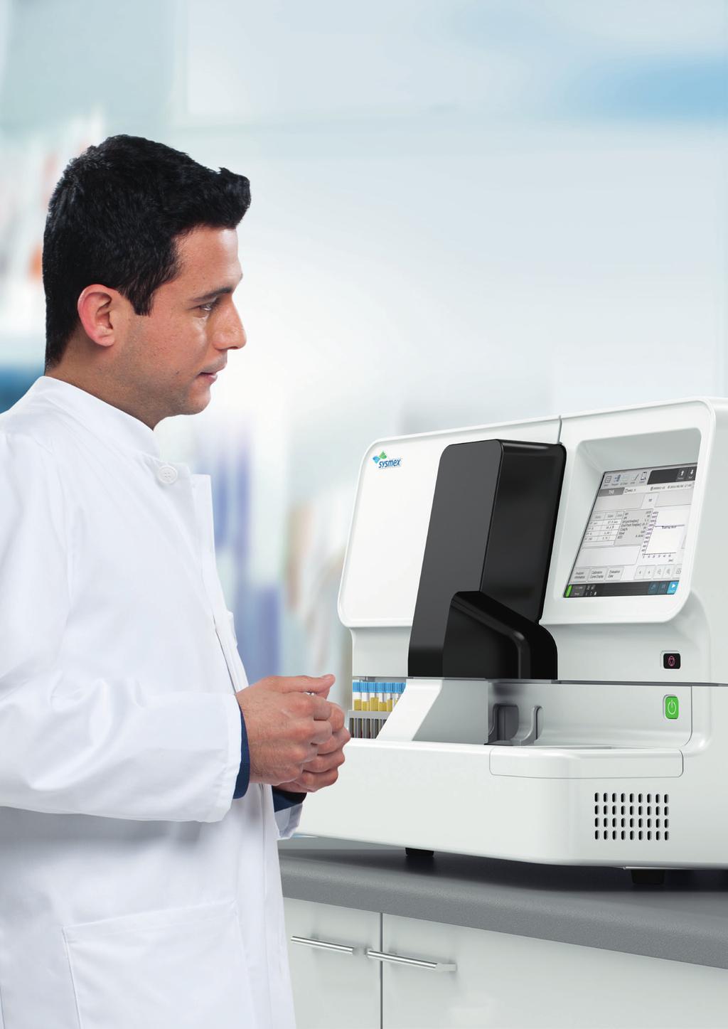 Effective support for a smooth lab routine Consistent results of a high quality standard In line with Sysmex s Silent Design principle, the CS-1600 offers high functionality in a compact size.