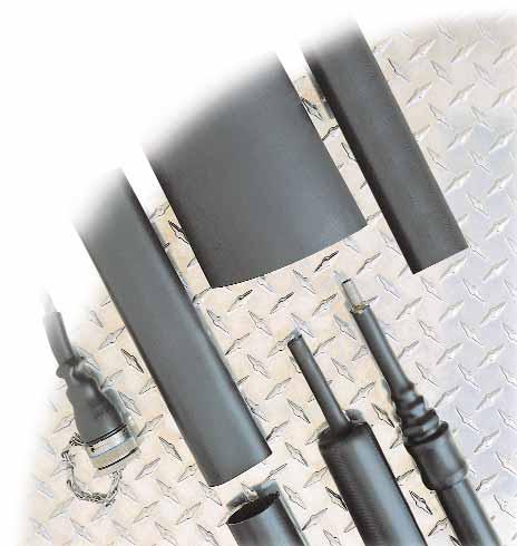 CFHR Heavy Wall Crosslinked Polyolefin CFHR High ratio heat shrinkable tubing accommodates extreme differences between cables, connectors and backshells Features 6:1 Shrink ratio Accommodates a wide