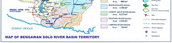 (Solo River Basin), which