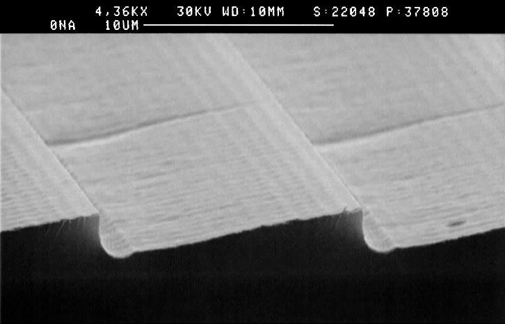1) nm measured fit blazed grating -1200-1400 -1600 3µm ARP 610 exposure: 0.5A/cm 2, dose layer 1.0, 1.2, 1.