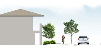 0m wide or Provide 1 tree for lots < 8.0m wide. Minimum height at the time of installation to be 1.5m.