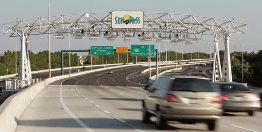 on conventional overhead gantries Technology allows for efficient collection without toll booths Is Tolling a Tax or a User