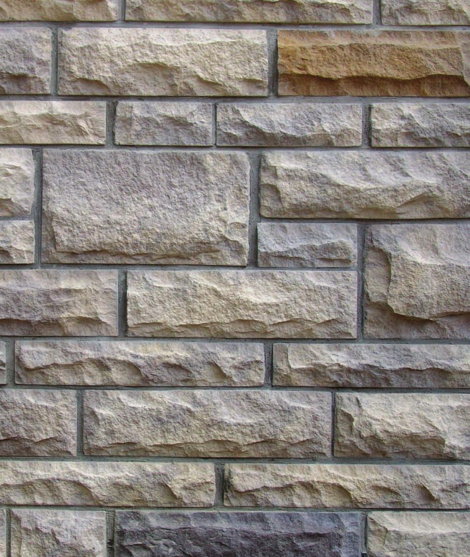 Terra Walling close-up section view Naturally Preferred Bradstone is a superior outdoor walling material, world-renowned as an attractive yet cost-effective alternative to natural stone.