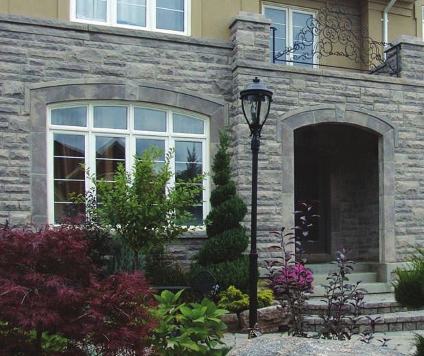 Smooth Jambs, Arch Stones, Rock Face Sills incorporated throughout to highlight Windows