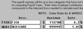 9. Click OK when prompted the change is complete. 10. Click Exit on the Set Global Parameters menu. 11. Click Set Standard Deductions on the Payroll Setup menu.