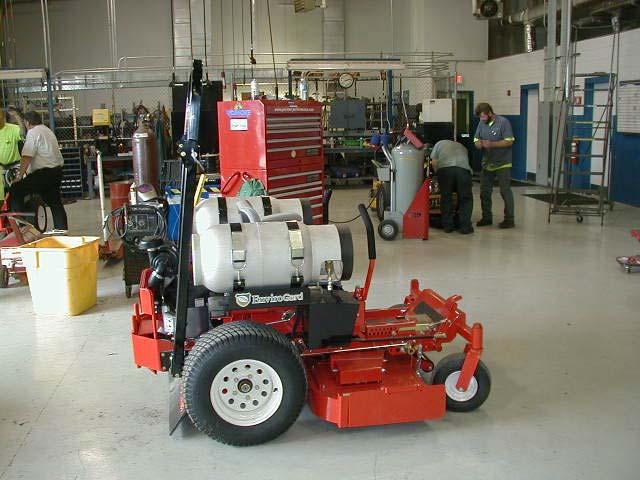 Propane Lawn Mowers City has purchased 3 replacement propane mowers to test Propane mowers reduce ozone emissions