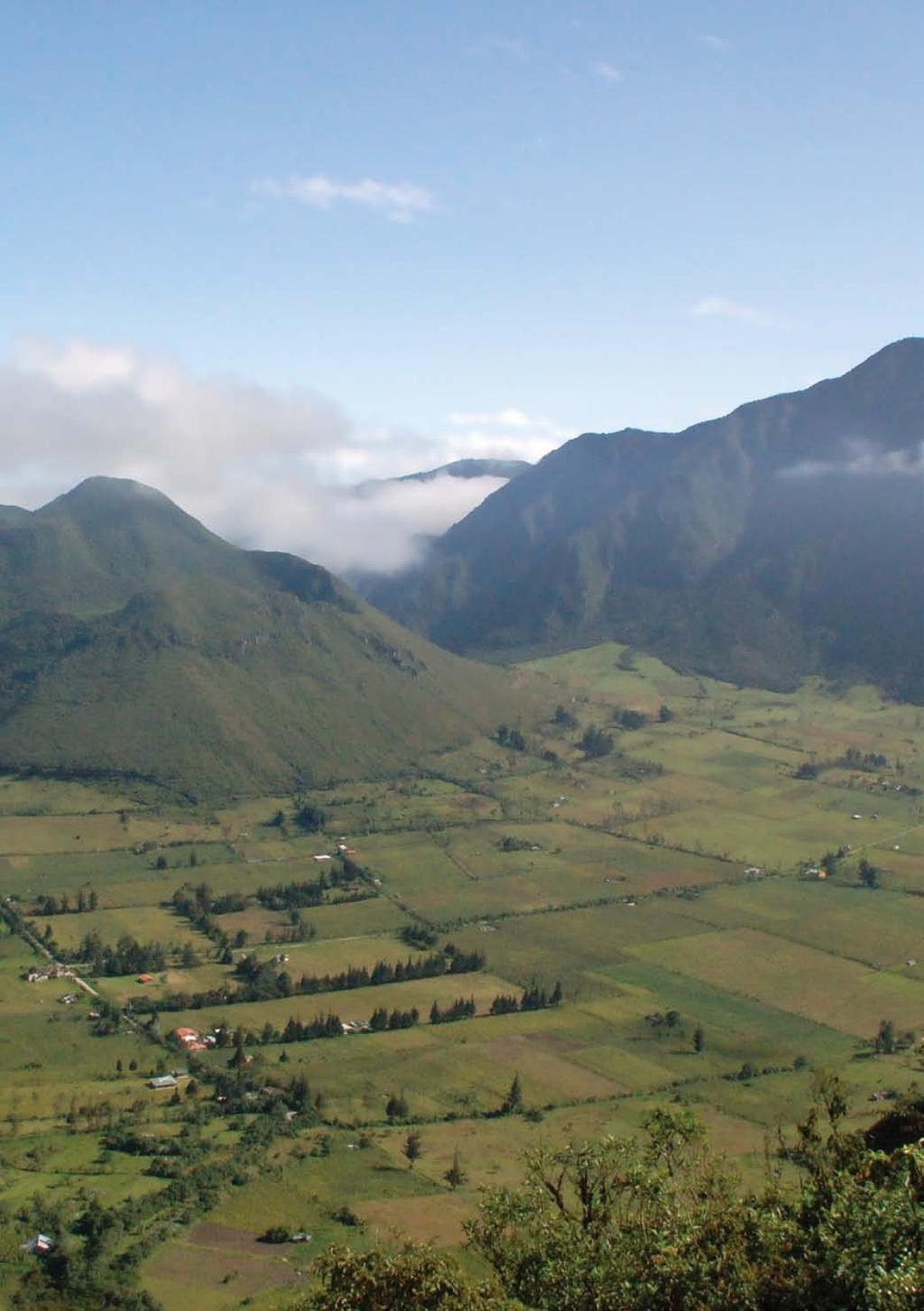 A rural landscape in Ecuador. Some impacts of climate change require managers to look beyond their management units.