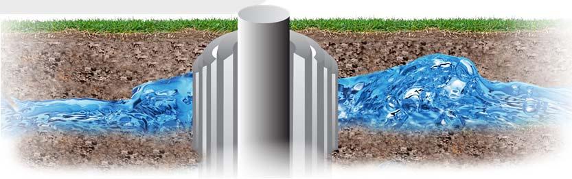 groundwater through a combination of redundant steel casing and cement sheaths,