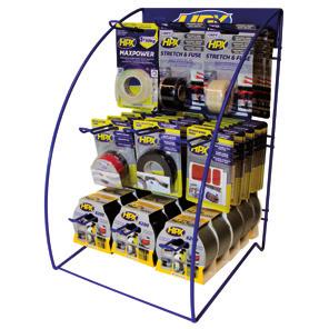 PROMOTIONAL DISPLAYS 11 VARIOUS PRODUCTS Maxpower Outdoor Strech & Fuse - black/transparent Insulation tape 5200 Cable protection tape Power Bond Pads HPX 6200 -
