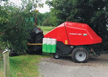 This produces less soil compaction, and removes the need for a high powered tractor, thus reducing fuel
