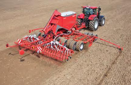 Here, proven Kverneland components such as the Qualidisc short disc harrow are at work, which ensures a fine and uniform seedbed over the entire working width.