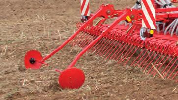deactivation of the metering devices Technical data u-drill 6000 Working width 6.0m 2 metering devices S-shaped seed harrow 10mm Weight with front packer/ filling auger 8,140kg Transport width 3.