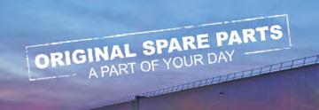 To assist our partners, we provide high quality spare parts and an effi cient spare