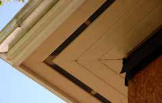 Rocky Mountain 7 EAVES, SOFFITS, ATTIC AND CRAWLSPACE OPENINGS Boxed eave with vent Researchers have learned from post-fire surveys of buildings damaged and destroyed by wildfires that attic/roof and