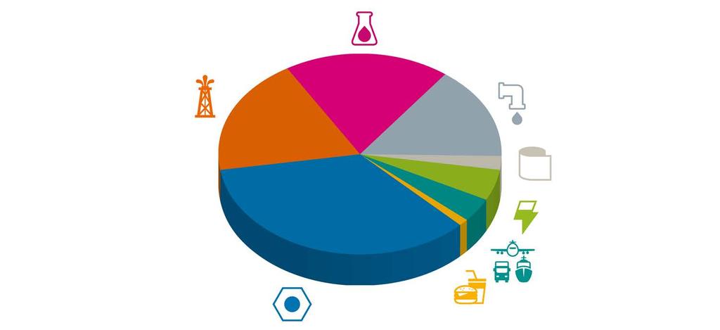 BUSINESS PERFORMANCE Turnover per Market: 19% CHEMICAL 19% OIL & GAS 15%
