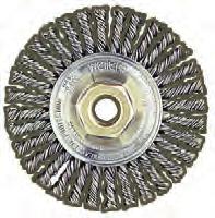 84 4 Crimped Wire Mighty-Mite Brushes for Small Angle Grinders Knot Type Wire Wheel- Stringer Bead Twist 4 MAX SAFE WIRE