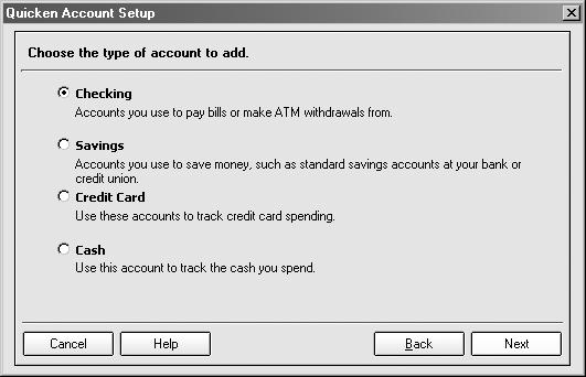 Add cash flow accounts manually 1 Choose Cash Flow menu > Go to Cash Flow Center. 2 On the My Data tab, in the Spending & Savings Accounts snapshot, click Add Account.