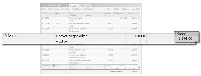 Registers and the transaction list Quicken displays transactions in the way that makes the most sense for each type of account. Registers Each noninvestment account in Quicken has a register.
