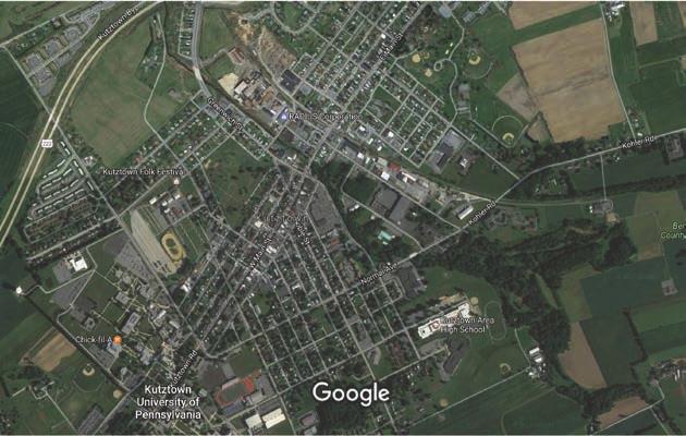 2 Kutztown Pennsylvania Kutztown Pennsylvania Map Kutztown is a lovely Pennsylvania town of approximately 5,000 population that was founded in 1779.