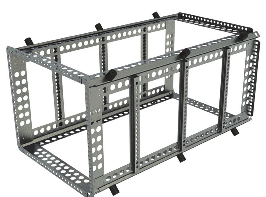 Rack U height Standard u heights (44.45mm) available from 3u (in standard configuration) to 24u.