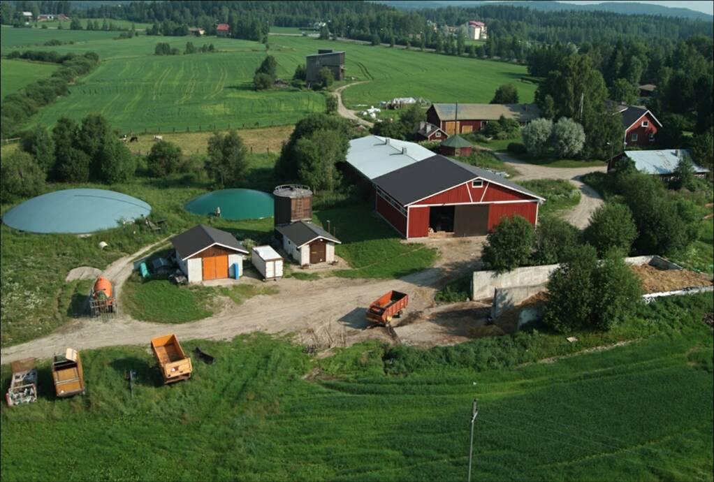 Finland Crop drying Farm house Digestate storage Raw slurry storage