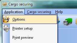 Setting up the application environment The application allows many of user settings that