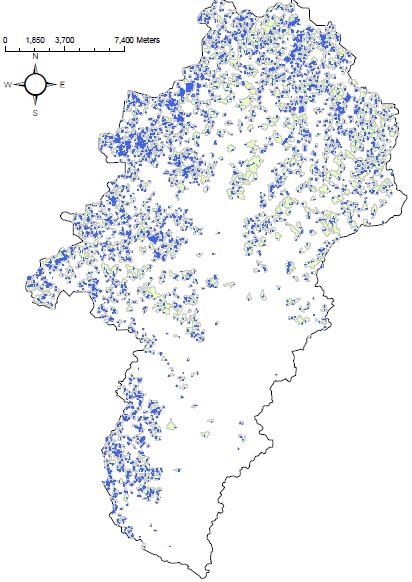 Hydrologic Modeling - SWAT Preliminary identification of upland storage sites (wetlands and ponds) using GIS Simulate effects of conservation practices in these areas on stream flow and