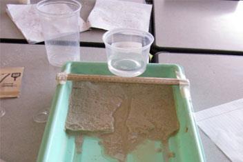 investigation to identify variables that alter the rate of erosion of landforms.