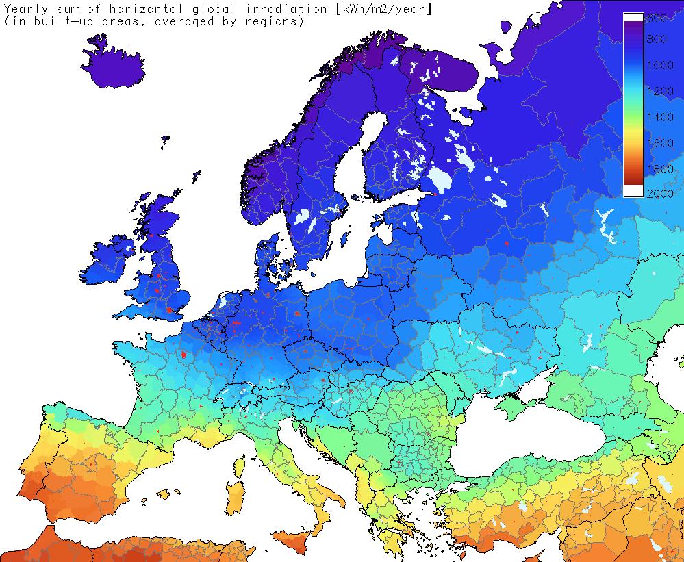 Solar Energy Supply Solar energy Solar energy supply in Europe: