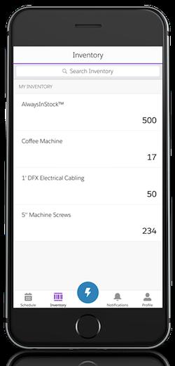 Mobile App Let Users Manage Inventory from the Mobile App Let users log product consumption (Android and ios) To allow your team to create product consumed records from the field service app, make