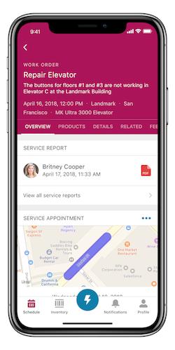 Mobile App Customize Screens in the Mobile App If a multi-day appointment includes both a Scheduled Start and Scheduled End, the appointment appears on the schedule for every day between those two