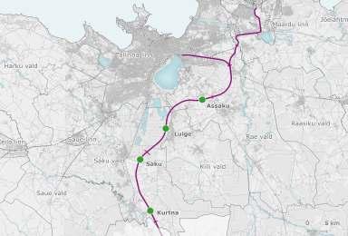 Local stops Inclusion in Rail Baltic Harju county spatial planning Rail Baltic is primarily international high speed railway, but it has enough capacity to