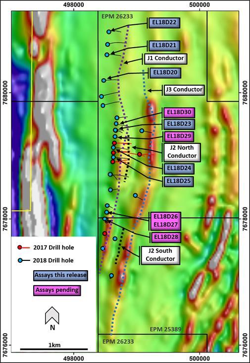 E X P L O R A T I O N A N D G R O W T H Project Updates ELOISE DRILL TARGETS ELOISE* 28 holes completed at Jericho for a total of 12,840m Mineralised structure remains open along strike and depth