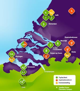 Ecosystem Circular Bioeconomy: 17 top locations Seaports, Industry-parks and Pilot-Service plants Application, Innovation & Knowledge Centers 5 Port of Rotterdam 6 Port of Moerdijk 2.