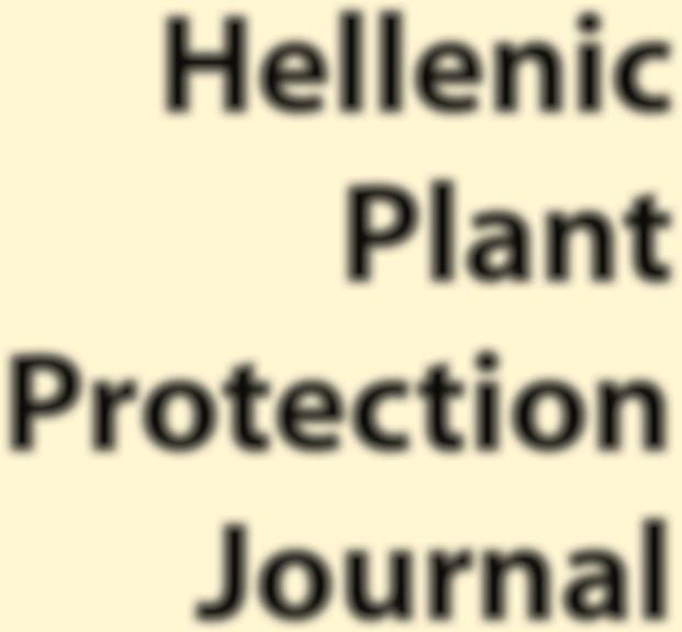 Volume 9, Issue 2, July 2016 ISSN 1791-3691 Hellenic Plant Protection Journal