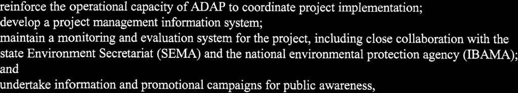 promotional campaigns for public awareness, Additional capacity-building resources are included in other components: creation and strengthening of urban neighborhood associations (Component 1);
