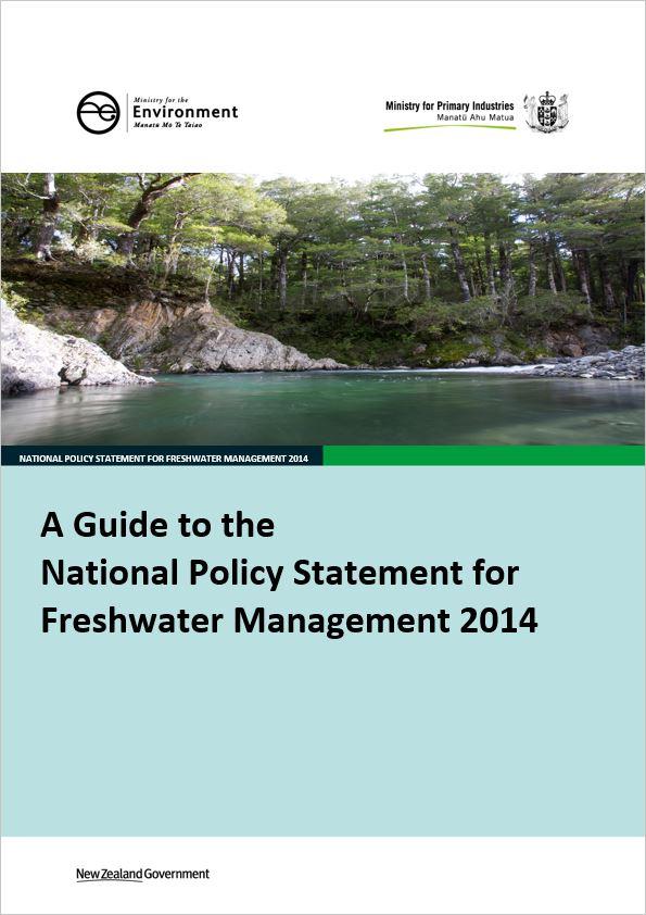 National Policy Statement for Freshwater Management National