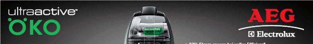 Some examples of recent green products Europe - Electrolux Made with 55% recycled plastic, the Ultra Silencer Green from Electrolux is the most energy-efficient cleaner on the market.