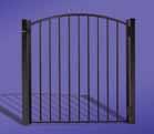 045 ) Picket Spacing: Less than 4 Gate Options: Gate Heights: 48, 60, 72 Gate Widths: 36, 42, 48, 60, 72 Top & Mid Rails: 1 /4 (.