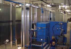 coating process is the cure oven where the powder coating