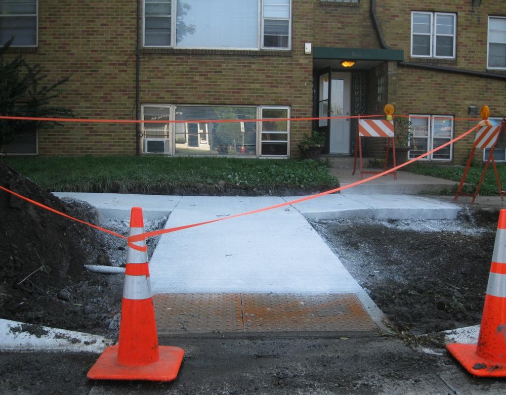 Tiered Perpendicular Used where the initial curb ramp cannot