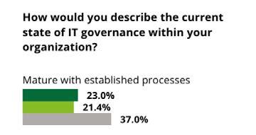 IT governance and oversight Lack of resources to build and develop IT governance processes and