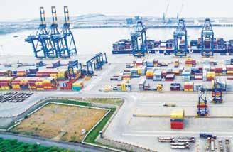 Adani Hazira Container terminal Adani Hazira Container Terminal is located in the gulf of Khambat and is proximate to the hinterland of India s biggest chemical manufacturing corridor extending from