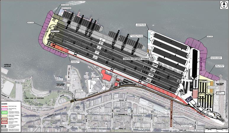Port of Vancouver terminal infrastructure profiles Centerm DP World Linear berth section of 74 m: 646 m existing 78 m expansion (operational in 09) Water depth of 5.
